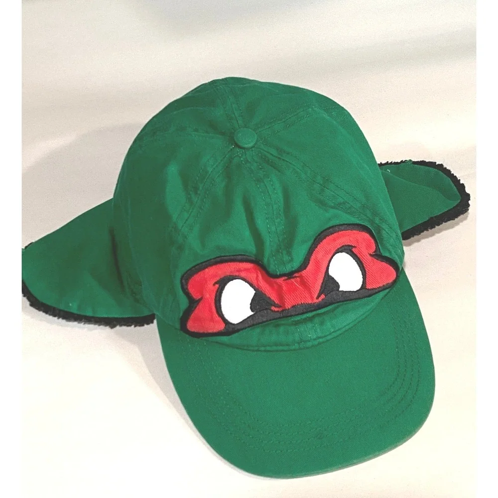 Nickelodeon Teenage Mutant Ninja Turtles TMNT Raphael Green Ear Flap Hat L/XL